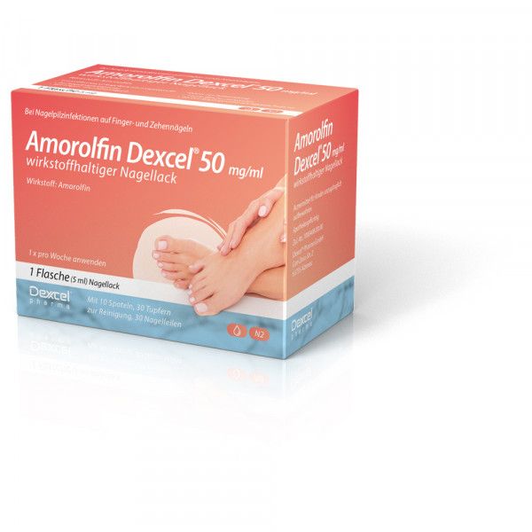 bodyguardapotheke AMOROLFIN Dexcel gegen Nagelpilz 50 mg/ml wirkstoffhaltiger Nagellack Fabrikverkauf