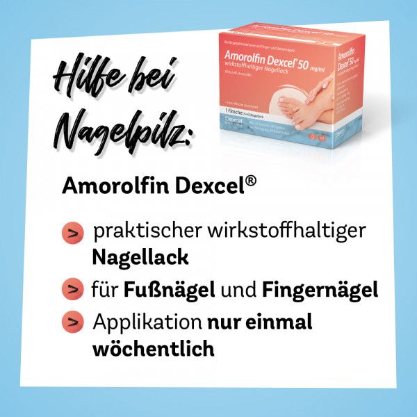 bodyguardapotheke AMOROLFIN Dexcel gegen Nagelpilz 50 mg/ml wirkstoffhaltiger Nagellack Fabrikverkauf