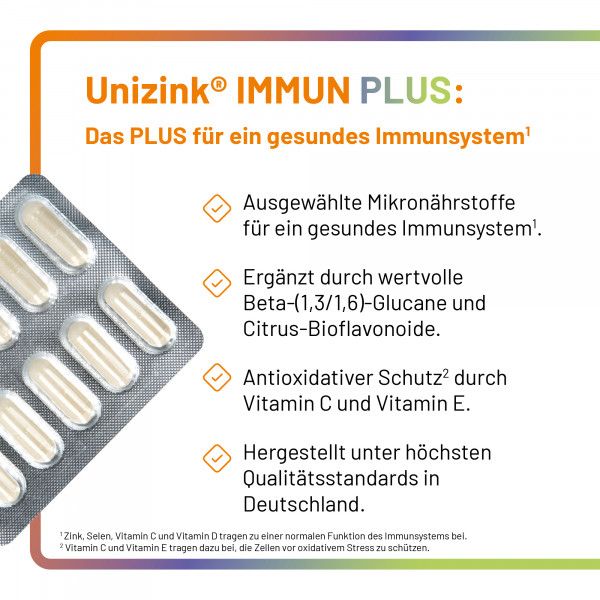 bodyguardapotheke UNIZINK Immun Plus Kapseln Sonderangebot