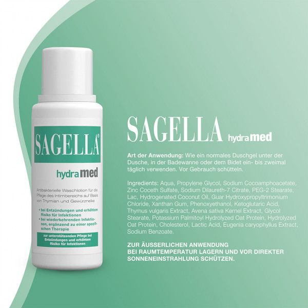bodyguardapotheke SAGELLA hydramed Intimwaschlotion Großer Ausverkauf