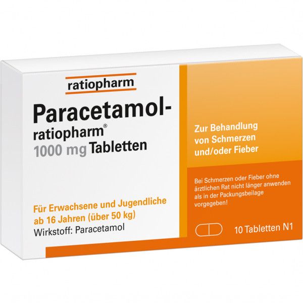 bodyguardapotheke PARACETAMOL-ratiopharm 1.000 mg Tabletten Black Friday