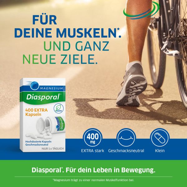bodyguardapotheke MAGNESIUM DIASPORAL 400 Extra Kapseln Kostenlose Rückgabe