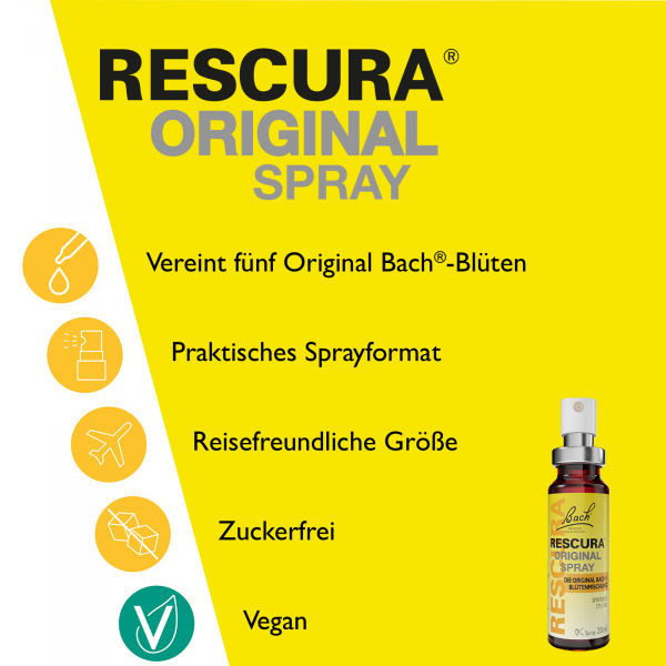 bodyguardapotheke Bach RESCURA® Spray mit Alkohol 20ml Letzter Tag