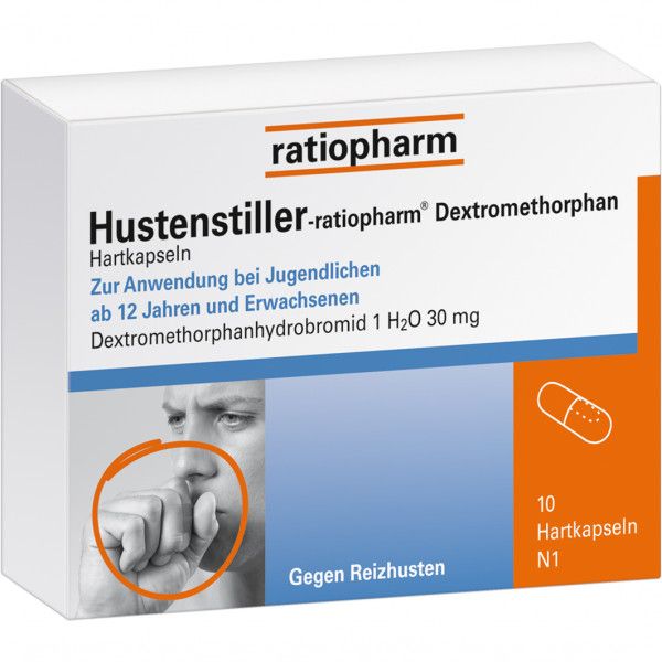 bodyguardapotheke HUSTENSTILLER-ratiopharm Dextromethorphan Kapseln 50% Rabatt für begrenzte Zeit