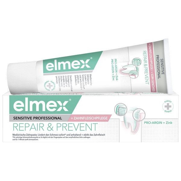 bodyguardapotheke elmex Sensitive Repair & Prevent Zahnpasta für schmerzempfindliche Zähne im Angebot