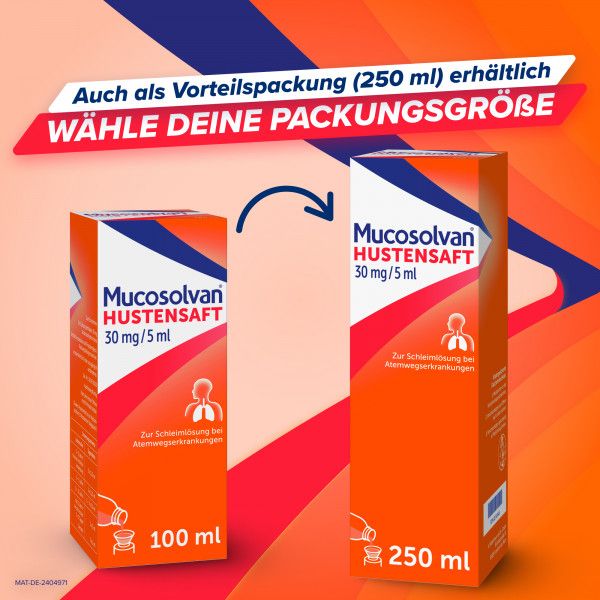 bodyguardapotheke MUCOSOLVAN Saft 30 mg/5 ml Schlussverkauf