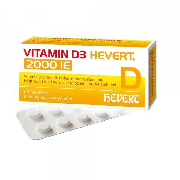 bodyguardapotheke VITAMIN D3 HEVERT 2.000 I.E. Tabletten Preisnachlass