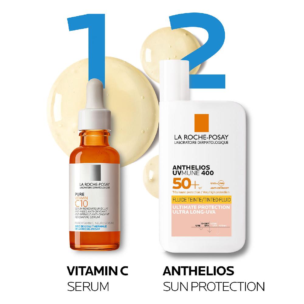 lookfantastic La Roche-Posay Anthelios UVMune 400 Unsichtbares Fluid Getönt LSF 50+ 50 ml Lagerräumung