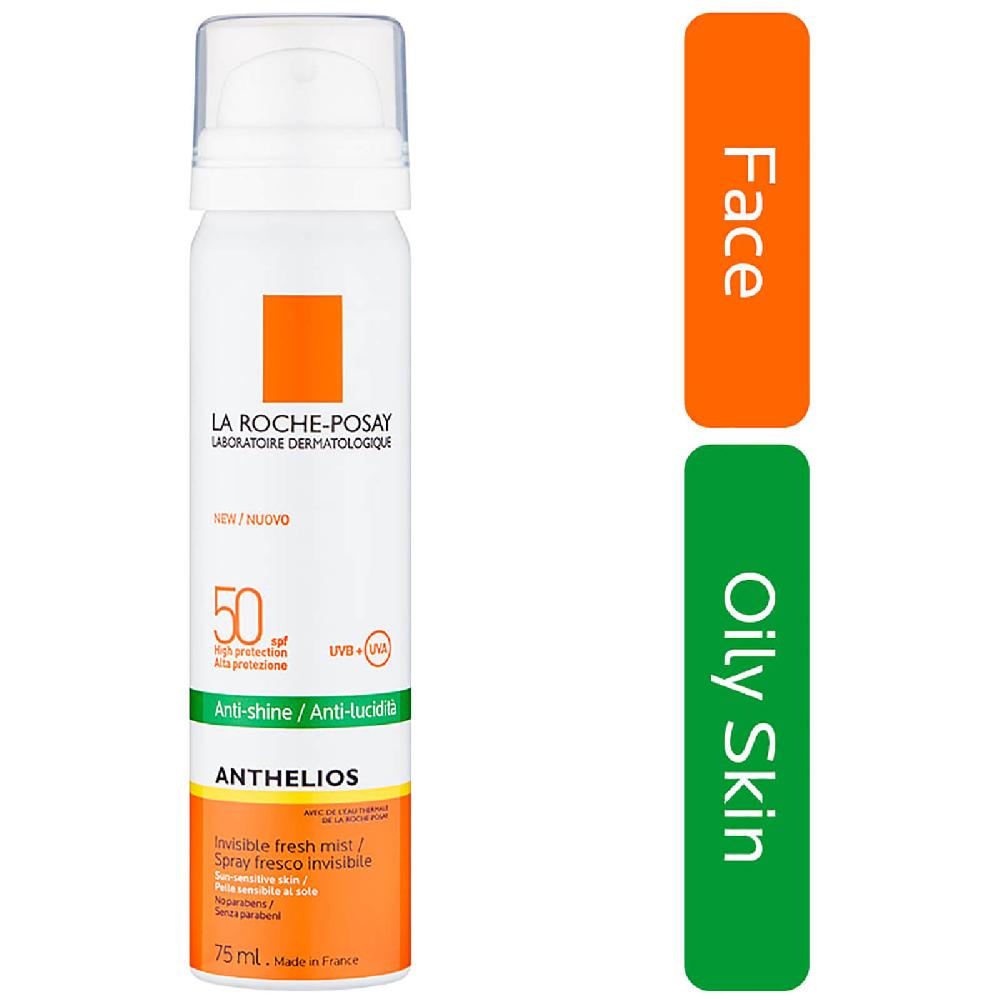 lookfantastic La Roche-Posay Anthelios Anti-Shine Unsichtbarer Sonnenschutz LSF 50+ Gesisichtsspray 75 ml Tiefpreis