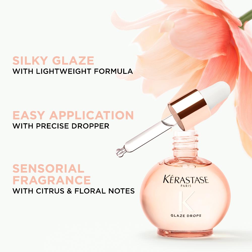lookfantastic Kérastase Gloss Absolu Glaze Drops Hair Oil with Wild Rose 45ml Neueste Mode