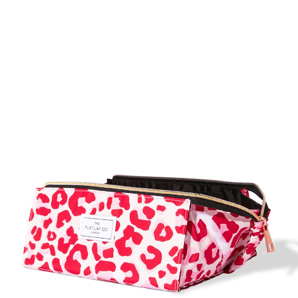 lookfantastic The Flat Lay Co. Open Flat Box Bag - Pink Leopard Limitierter Zeitrabatt
