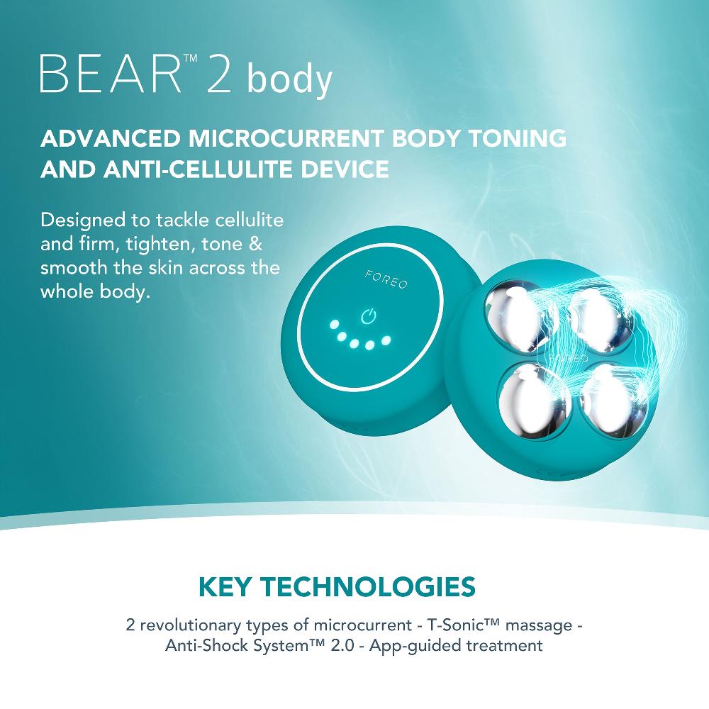 lookfantastic FOREO BEAR 2 Gerät zur Körperstraffung – Immergrün Tiefpreis