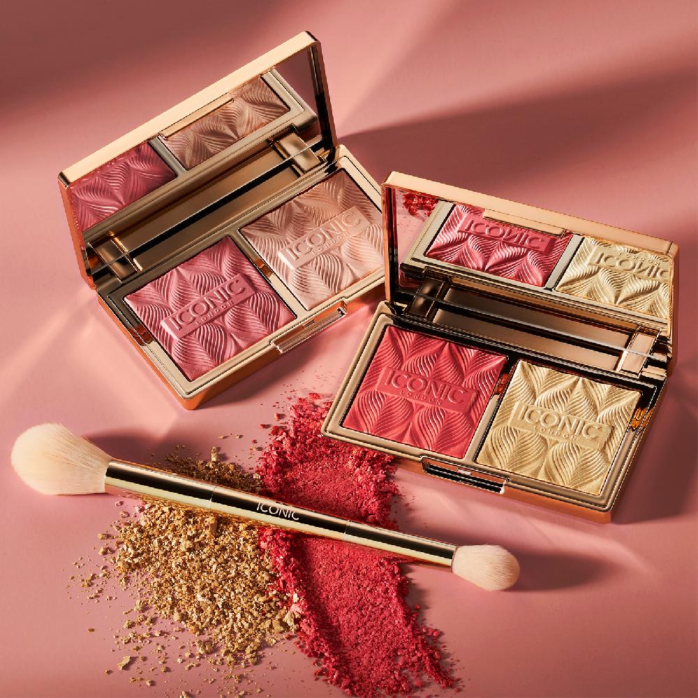 lookfantastic ICONIC London Highlight und Blush Duo-Pinsel zollfrei