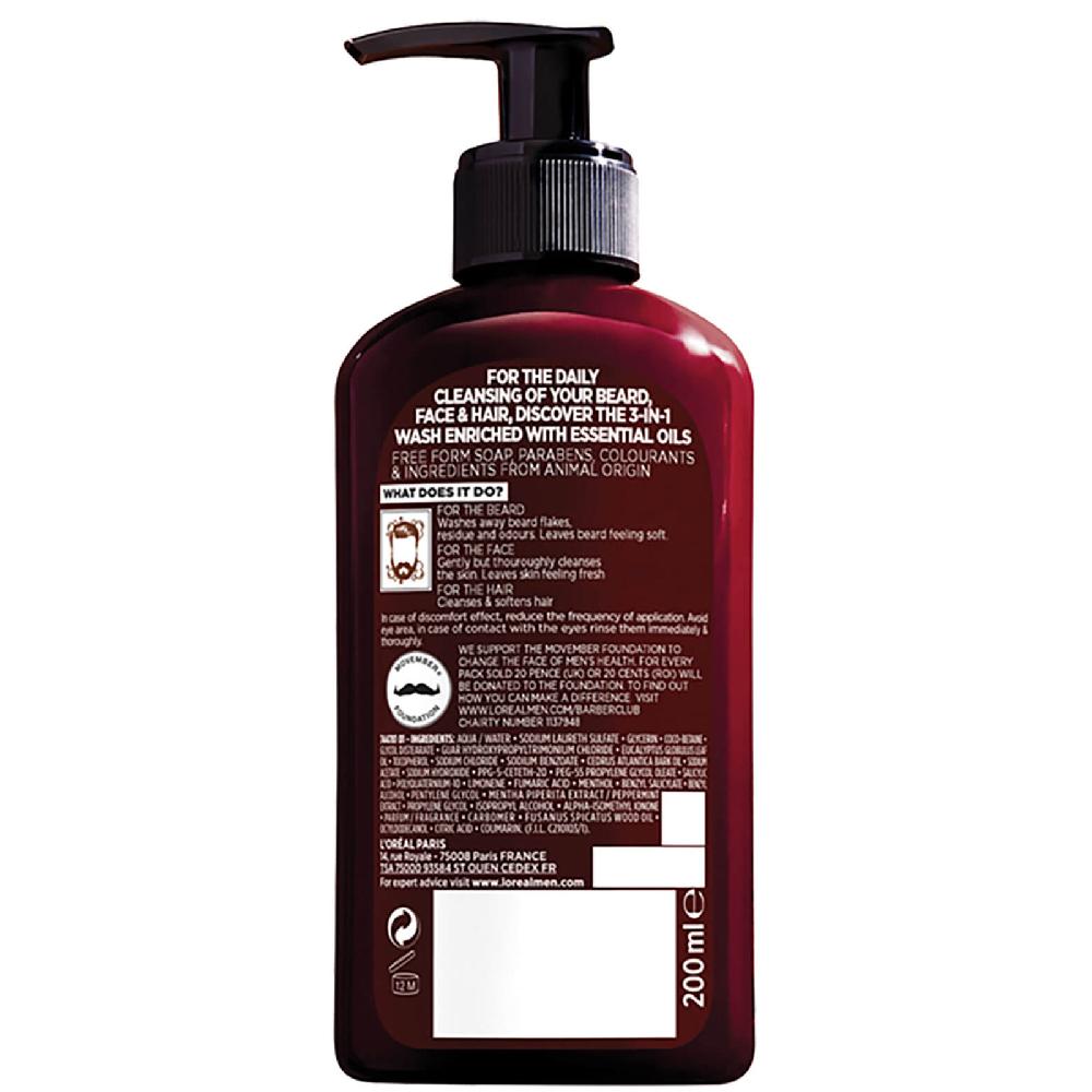 lookfantastic L’Oréal Paris Men Expert Barber Club Wash 200 ml Black Friday