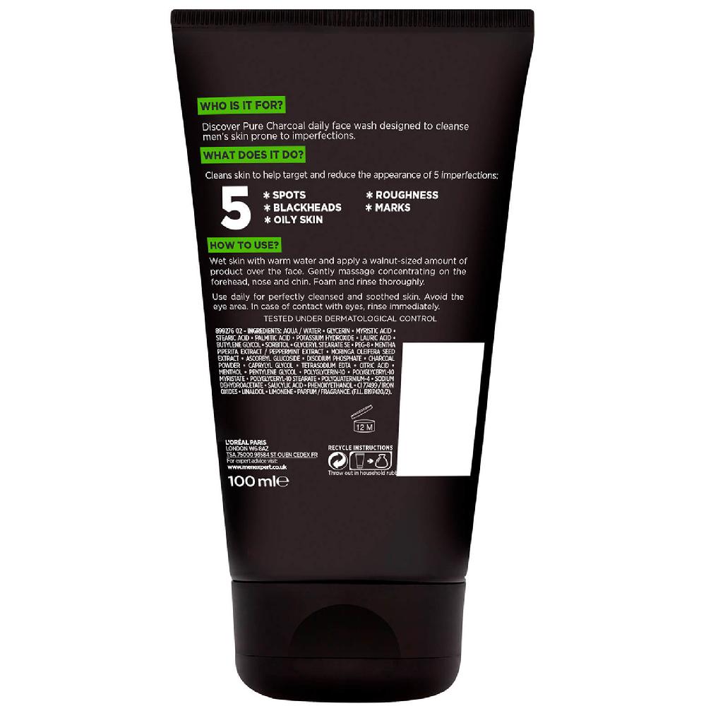 lookfantastic L'Oréal Paris Men Expert Pure Carbon Klärende Tägliche Gesichtsreinigung 100 ml Top Angebot
