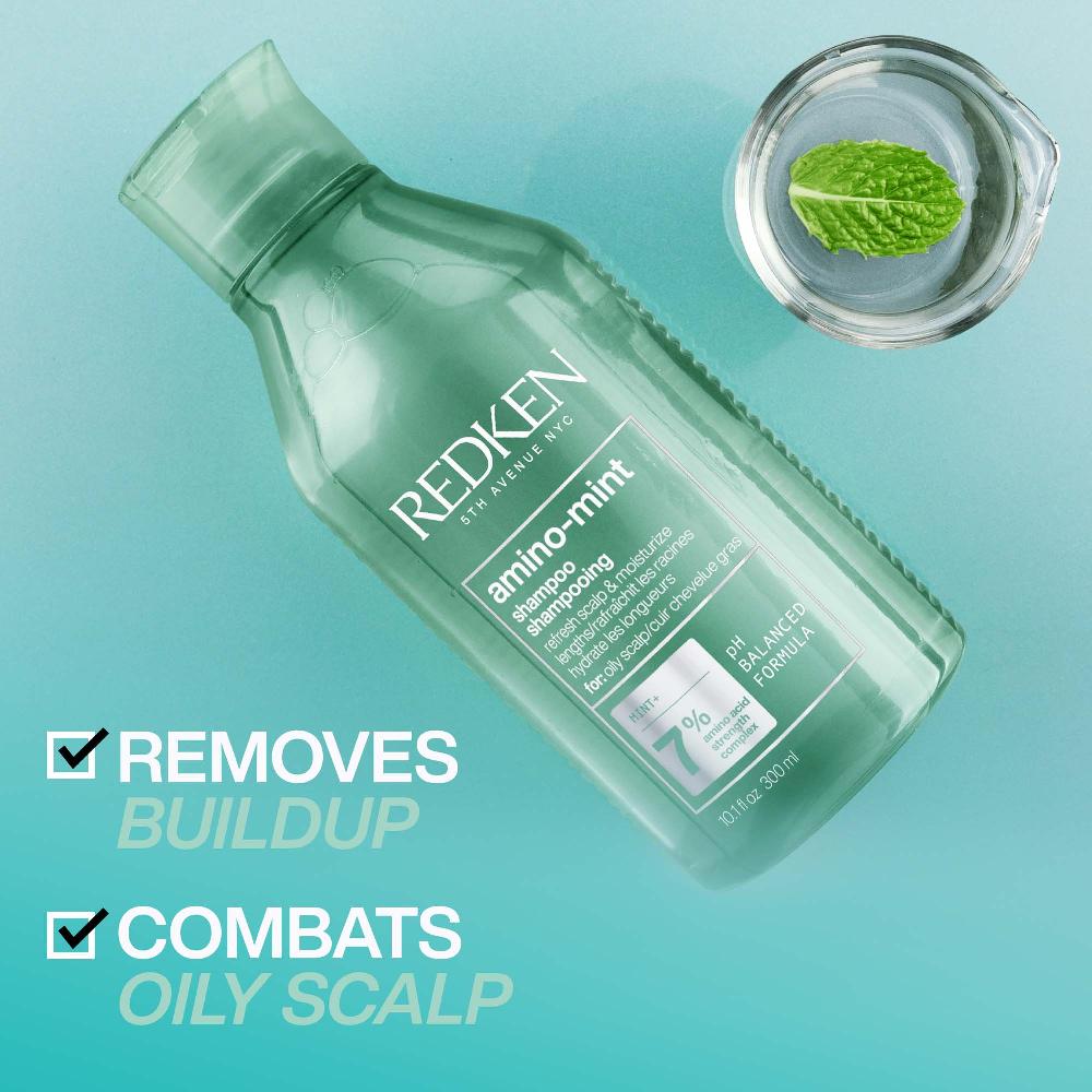 lookfantastic Redken Amino Mint Scalp Cleansing for Greasy Hair Shampoo and All Soft Hydrating Care Conditioner Bundle Zeitbegrenzte Promotion