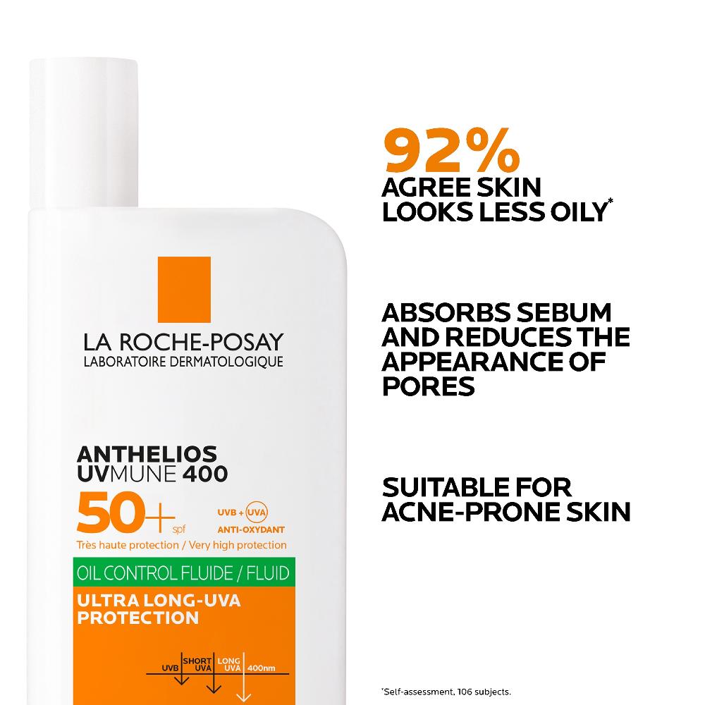 lookfantastic La Roche-Posay Anthelios Oil Control Fluid LSF 50+ für Fettige zu Unreinheiten Neigende Haut 50 ml Black Friday Preise