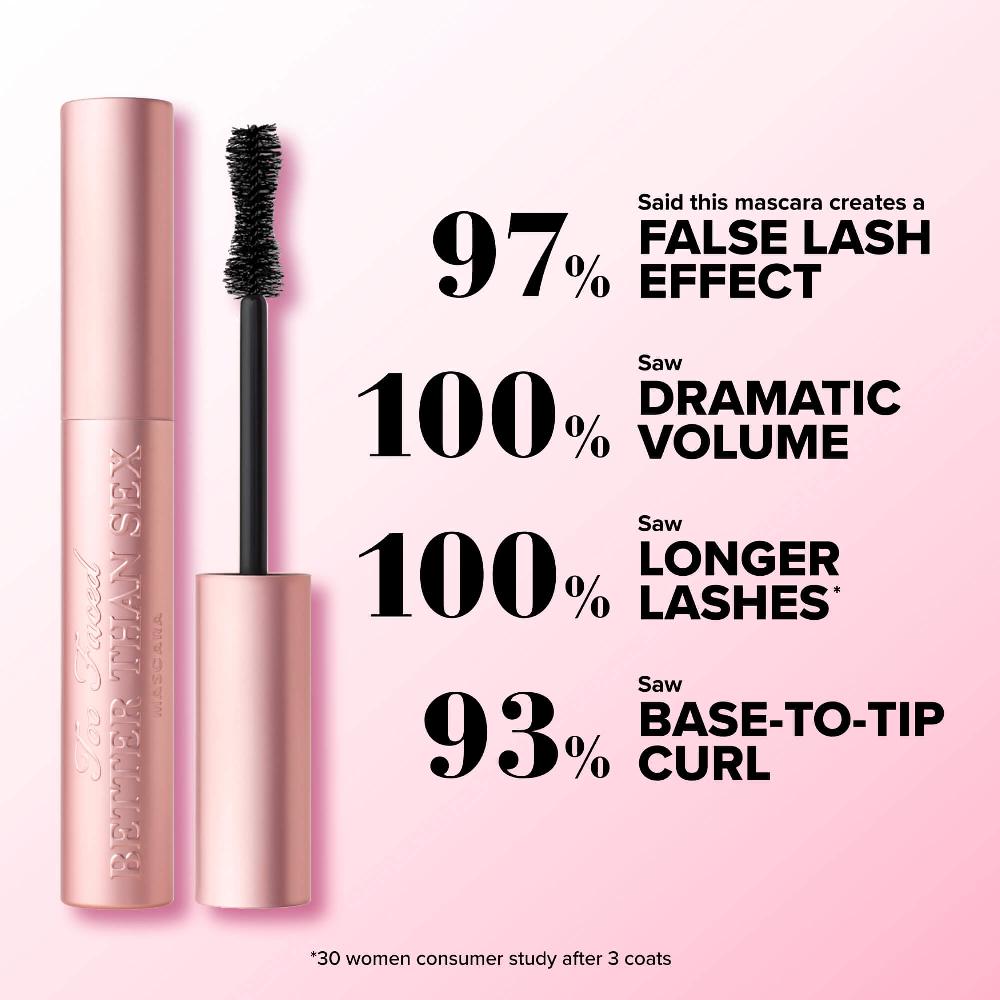 lookfantastic Too Faced Better Than Sex Mascara 8 ml Fabrikverkauf