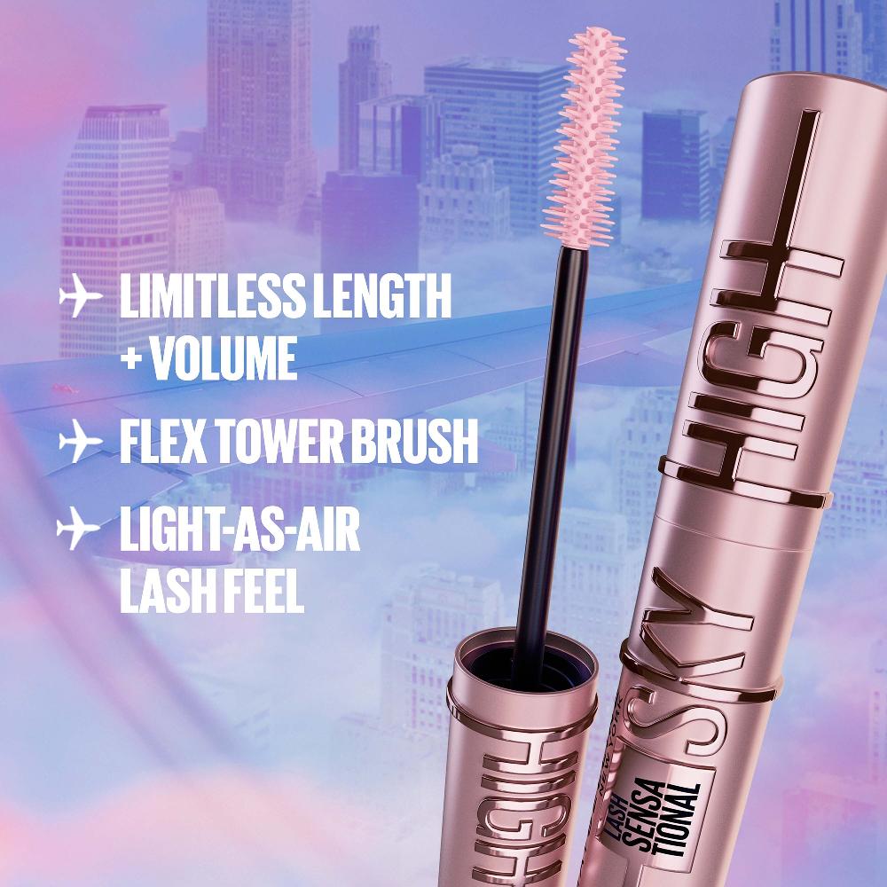 lookfantastic Maybelline Lash Sensational Sky High Volumizing and Thickening Eyelash Lengthening Mascara - Burgundy Haze Meist gekauft