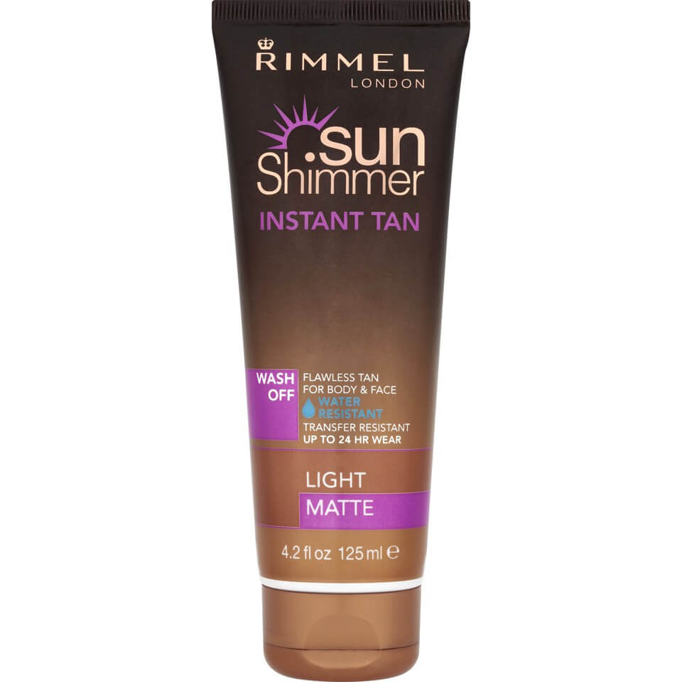 lookfantastic Rimmel Sunshimmer wasserresistent Wash Off Instant Tan - Matte (125 ml) Blitzverkäufe