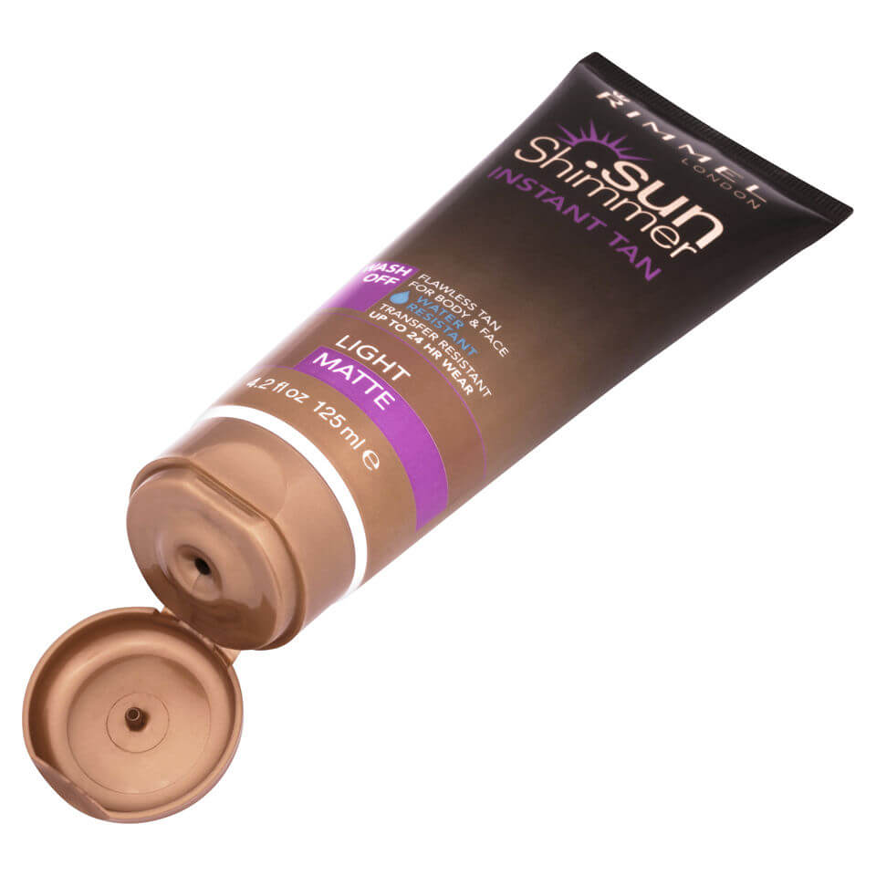lookfantastic Rimmel Sunshimmer wasserresistent Wash Off Instant Tan - Matte (125 ml) Blitzverkäufe