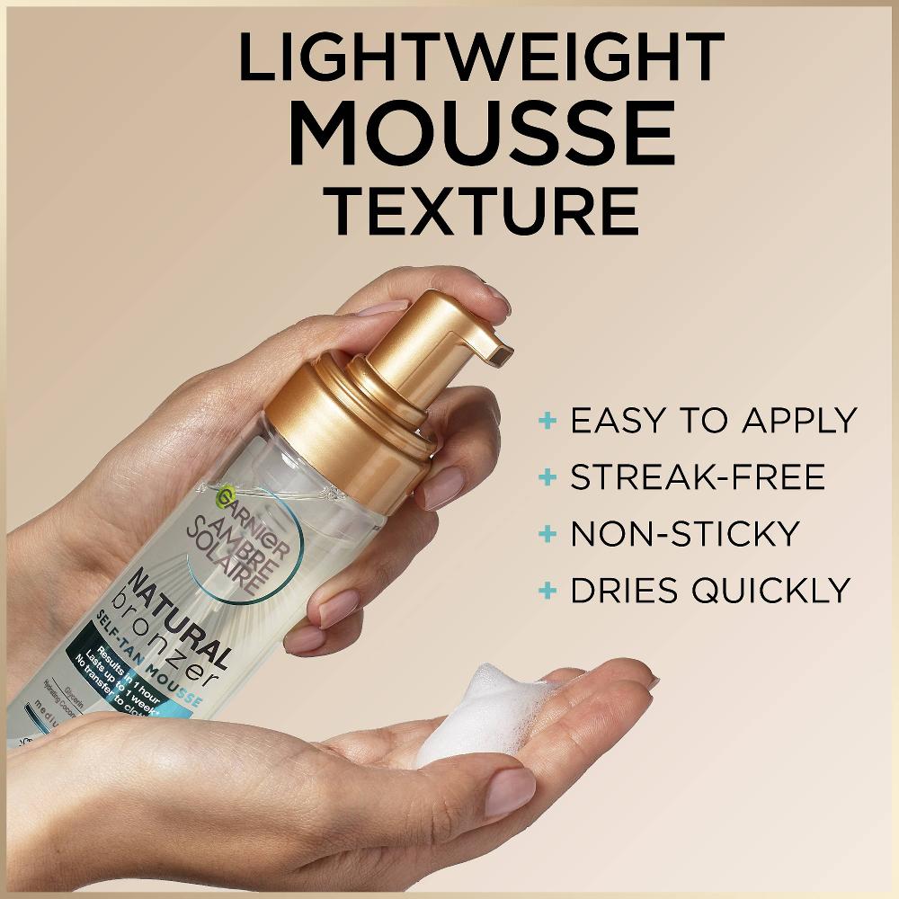 lookfantastic Garnier Ambre Solaire Vegan Natural Bronzer Intense Clear Self Tan Mousse 200ml Jubiläumsangebot