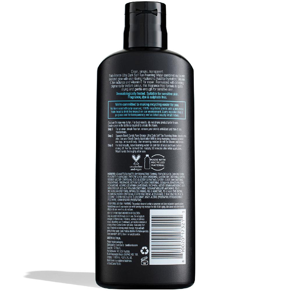 lookfantastic Bondi Sands Pure Bronze Ultradunkles Schäumendes Selbstbräunungswasser 200 ml Heißer Verkauf