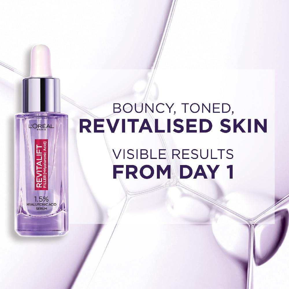 lookfantastic L'Oréal Paris 1 5 % Hyaluronsäure Revitalift Filler-Serum 30 ml Saisonale Angebote