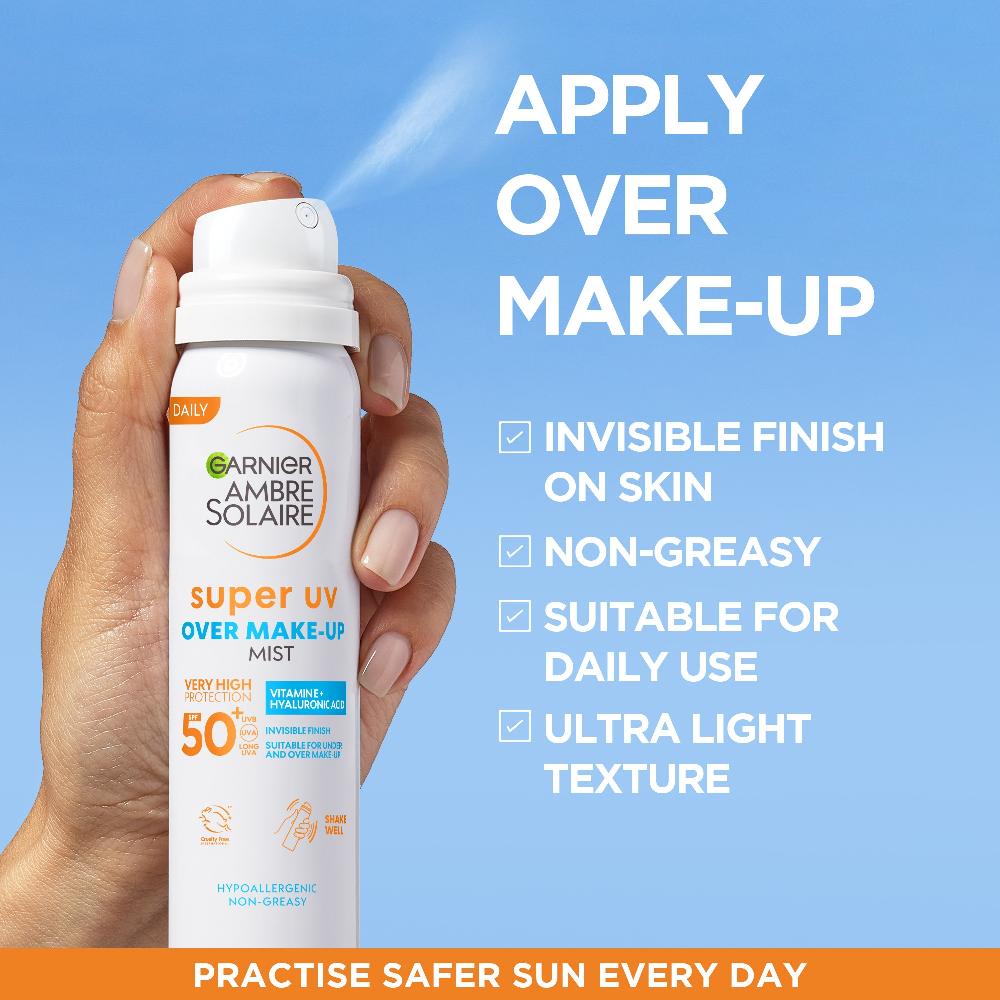 lookfantastic Garnier Ambre Solaire Over Makeup Super UV Protection Mist SPF50 75ml Sonderangebote