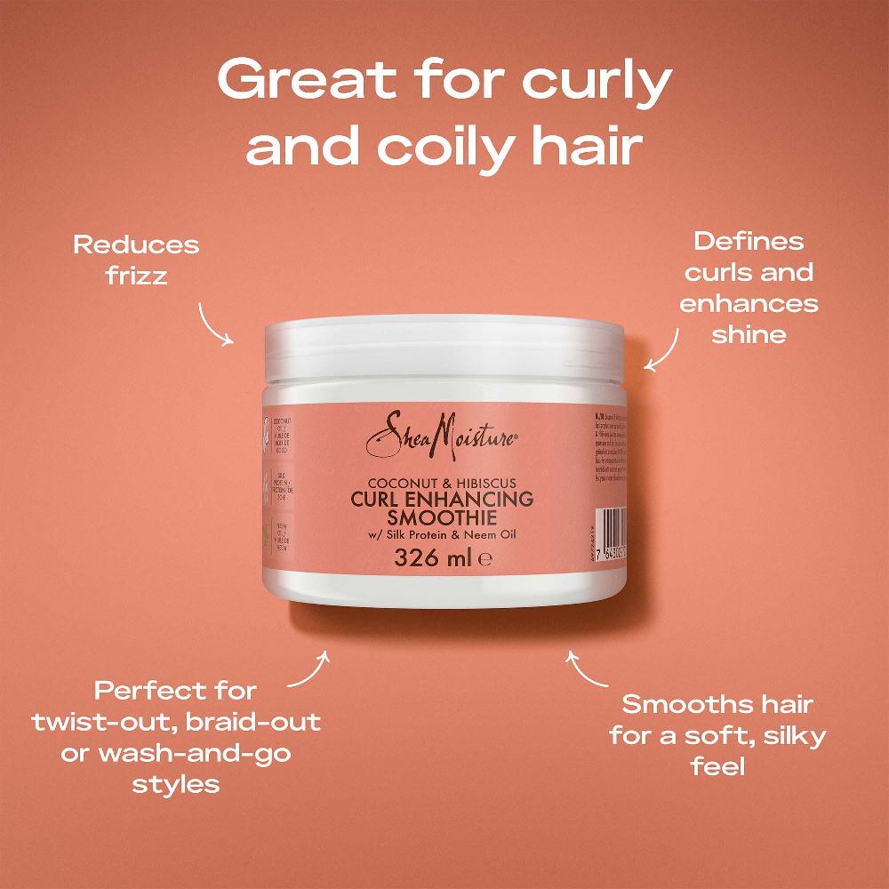 lookfantastic Shea Moisture Coconut & Hibiscus Curl Enhancing Smoothie 326 ml Lagerräumung