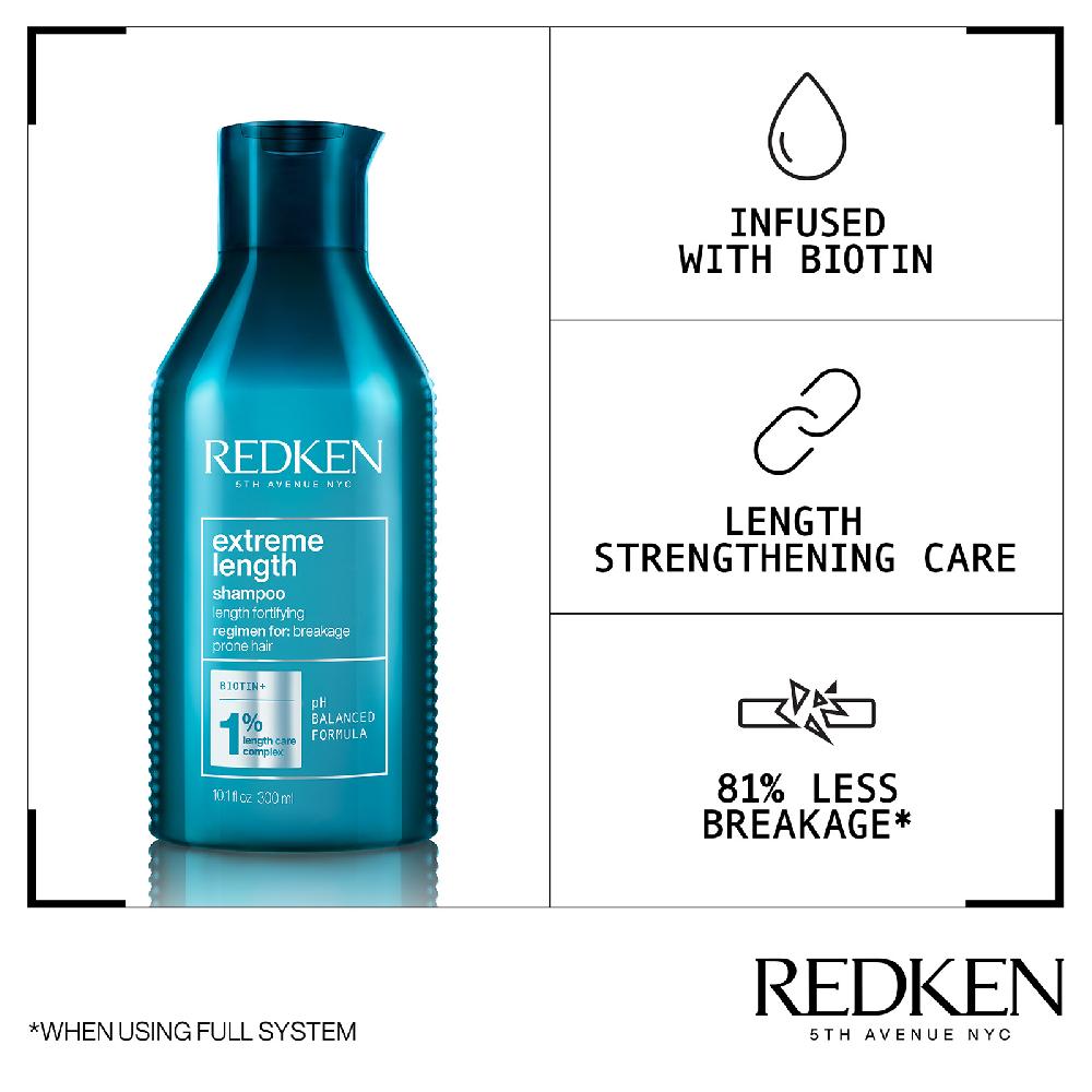 lookfantastic Redken Extreme Length Shampoo 300 ml Tägliche Deals