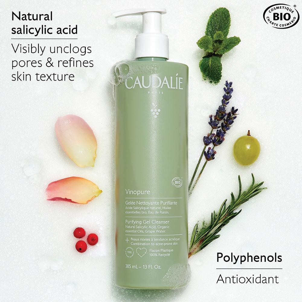 lookfantastic Caudalie Vinopure Purifying Gel Cleanser 385ml Super Rabatt
