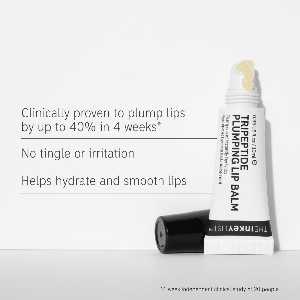 lookfantastic The INKEY List Tripeptide Plumping Lip Balm - Clear 50% Rabatt mit kostenlosem Versand