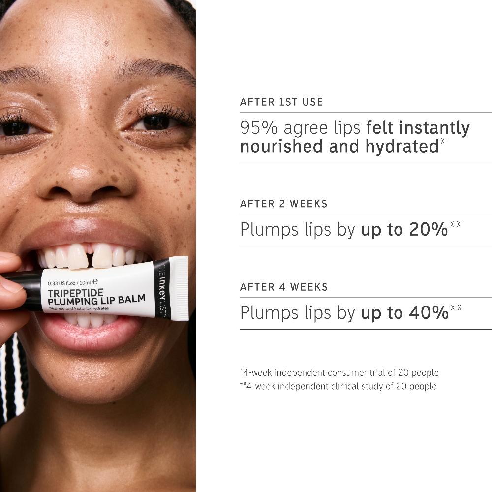 lookfantastic The INKEY List Tripeptide Plumping Lip Balm - Clear 50% Rabatt mit kostenlosem Versand