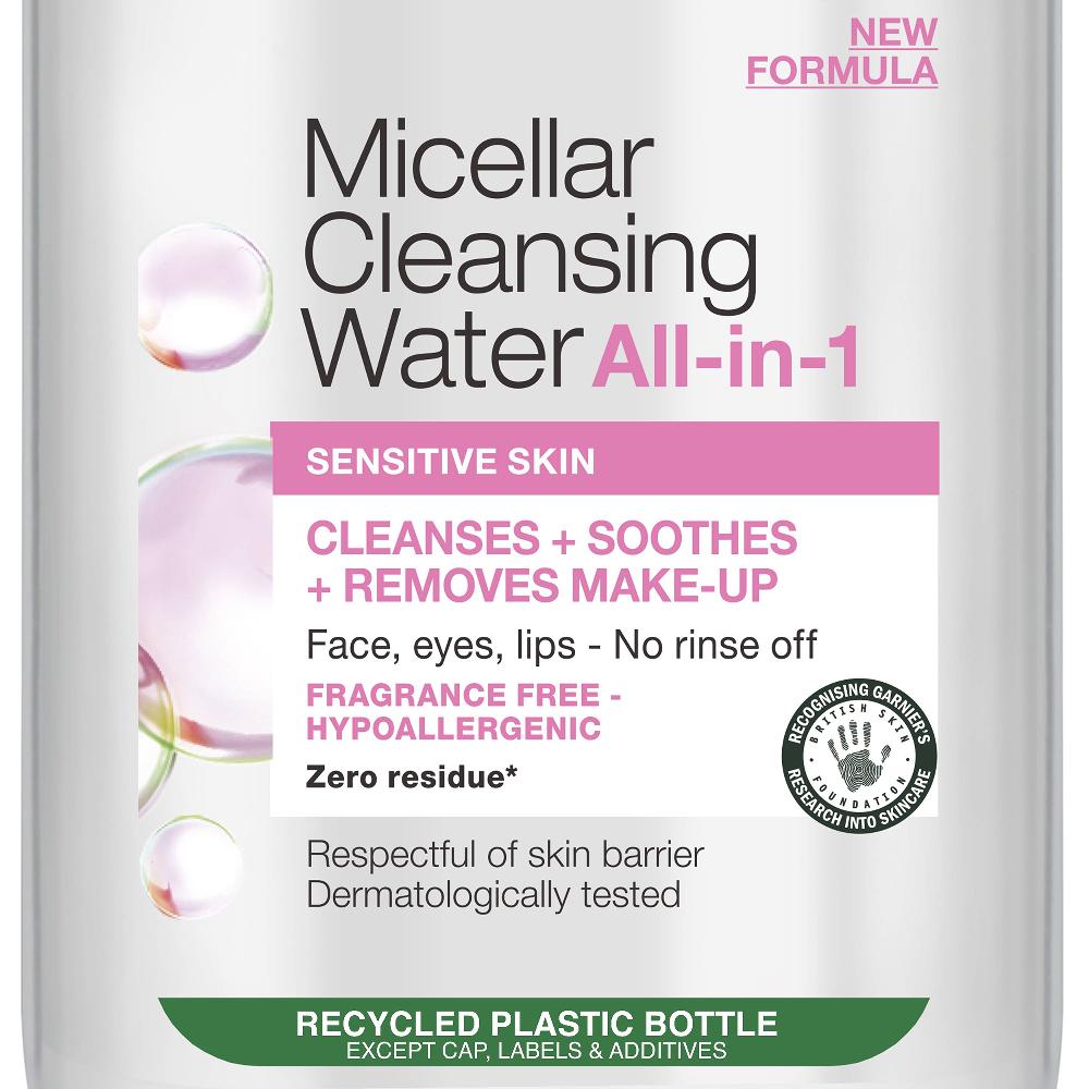 lookfantastic Garnier Mizellenwasser Gesichtsreinigung und Make-up-Entferner für Empfindliche Haut 700 ml Outlet