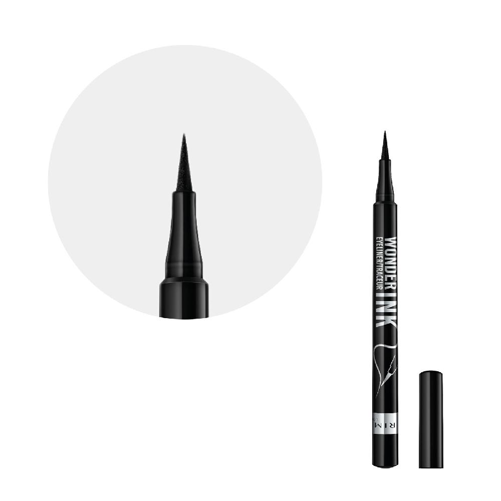 lookfantastic Rimmel Wonder'Ink Flüssiger Eyeliner - Schwarz 1 2 ml Nur noch ein Tag übrig