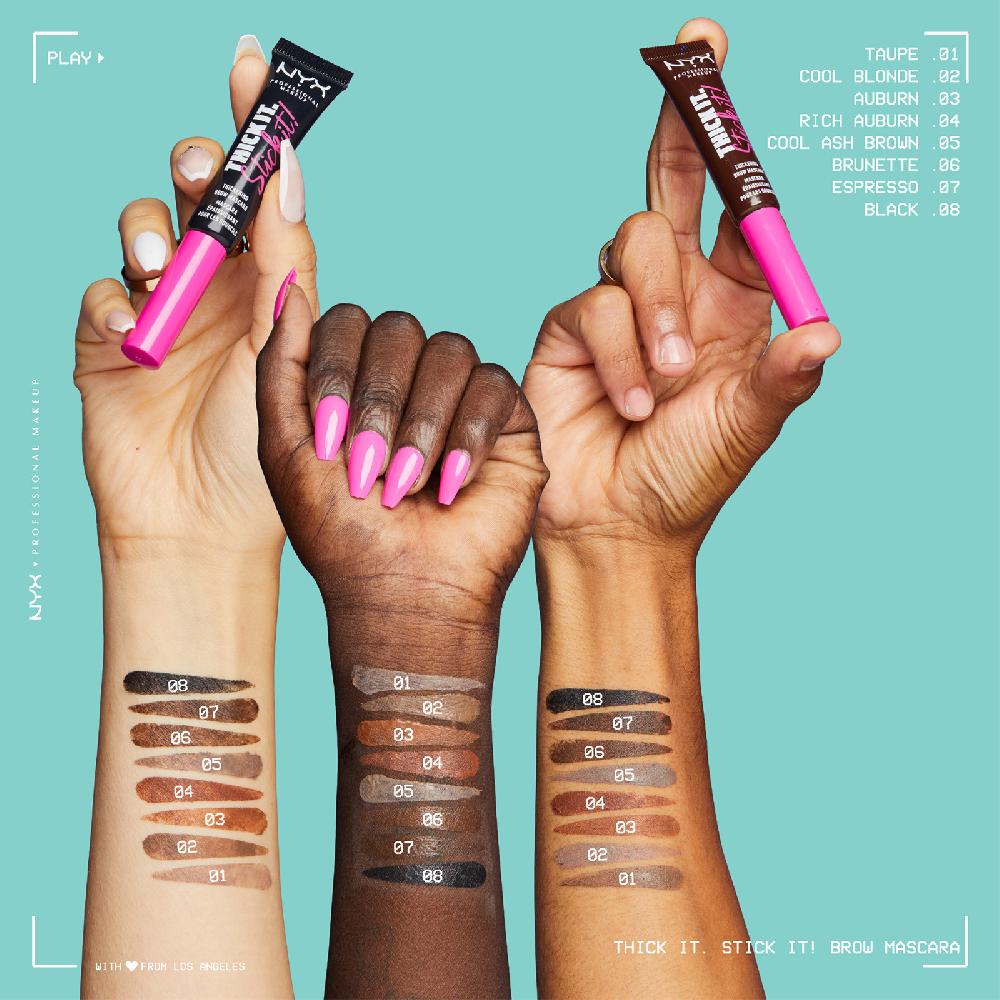 lookfantastic NYX Professional Makeup Thick It. Stick It Brow Mascara (Various Shades) Clearance-Verkauf