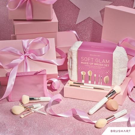 BrushArt BrushArt Basic Soft Glam make-up brush set Pinselset mit Täschchen Auslauf
