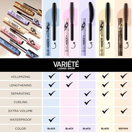 Eveline Cosmetics Eveline Cosmetics Variété Lashes Show Mascara für längere geschwungenere und vollere Wimpern Online Shopping
