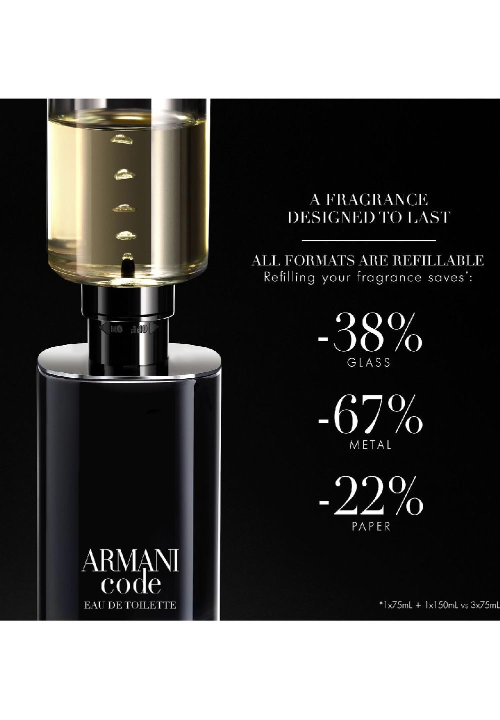 ARMANI CODE HOMME Eau de Toilette Refill Preisnachlass